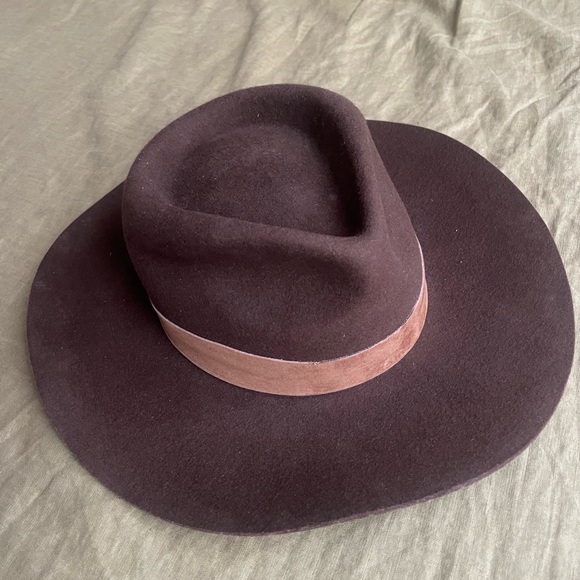 Lack of Color Brown Rancher Wool Boho Hat with Sun Protection 57cm - Picture 2 of 6